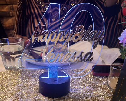 Custom Acrylic Light Up Sign - Cat's Kollection