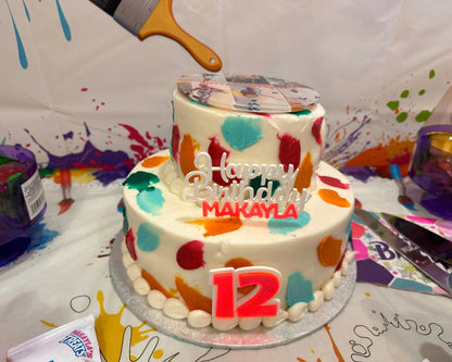 Custom Acrylic Double Layer Cake topper - Cat's Kollection